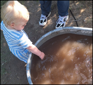 Boy Testing Water